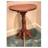 Antique solid oak side table