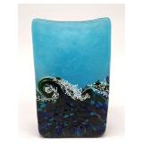 Hand blown Mad Art art glass vase