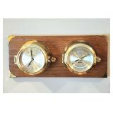 Benchmark German ships clock & barometer