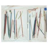 Lot knitting crocheting needles