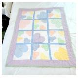 Child size hand stitched quilt 36x44
