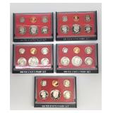 5 1980 proof sets