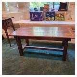 Unique mahogany coffee table mortise & tendon