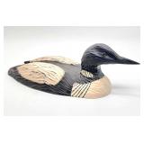 Hand carved loom duck artist signed
