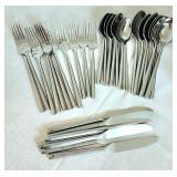 36 pcs.Hamilton Silversmiths stainless flatware
