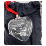 Steuben glass heart ornament w box