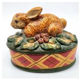 Majolica style rabbit