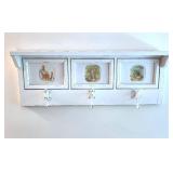 Peter Rabbit distressed wall shelf