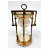 Unique brass hour glass
