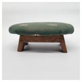 Petite solid oak footstool