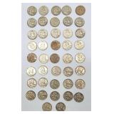 42 1960-1963 Franklin half dollars