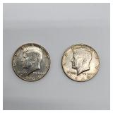 66 & 69 Kennedy half dollars