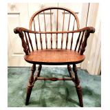 Nichols & Stone solid oak windsor chair