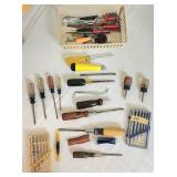 Tool lot mainly screwdrivers Craftsman etc .