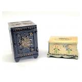 Antique metal banks