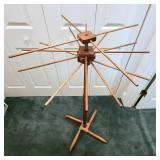 Vintage solid oak clothes dryer hanger 4 tier