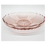 Pink depression center bowl