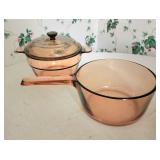 Visionware bowl & pot w lid