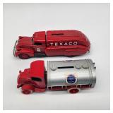 Diecast metal banks w keys
