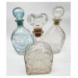 Vintage glass decanters