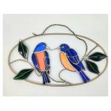 Custom made leaded stained glass sun catcher