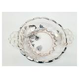 Vintage srerling silver overlay bowl petite