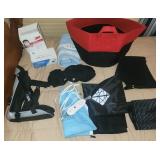 medical supplies heating pads, back braces, etc
