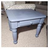 painted wooden end table 2
