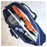 Triumph badminton set appears complete