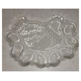 Studio Nova crystal hen egg platter