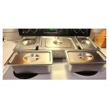 stainless steel pans w lids