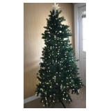 deluxe 6.5' pre lit Christmas tree 2 pc.