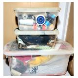 sewing supplies fabric pieces,thread