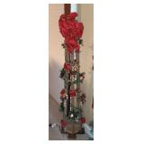 Lighted homemade Cjristmas decoration
