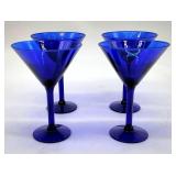 cobalt martini glasses