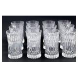 12 Fostoria Monarch crystal tumblers
