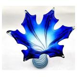 tall hand blown art glass vase