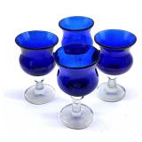 cobalt glass stemware