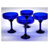 handblown cobalt parfaits