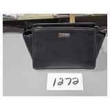 NEW Korvara mini saffiano satchel, black