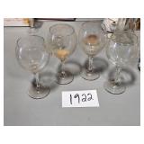 small wine glasses