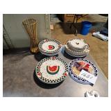 dishes - chicken & watermelon