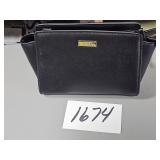 NEW Korvara mini saffiano satchel, black
