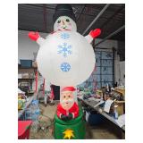 large Santa / snowman inflatable