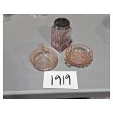 pink glass collectibles