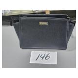 NEW Korvara mini saffiano satchel, black