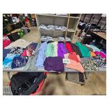 clothing on table