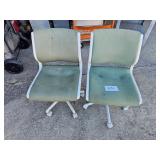 2 conference table chairs on wheels