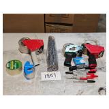 tape, markers, etc