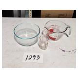 measuring cup & mixing bowl